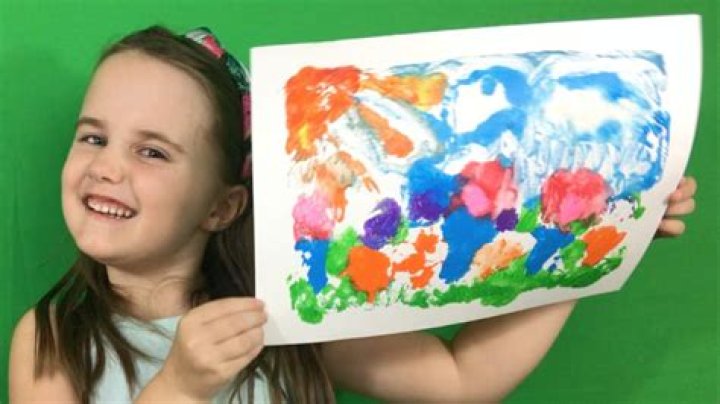 Unleashing Creativity: The Joy of Four Girls Fingerpaint